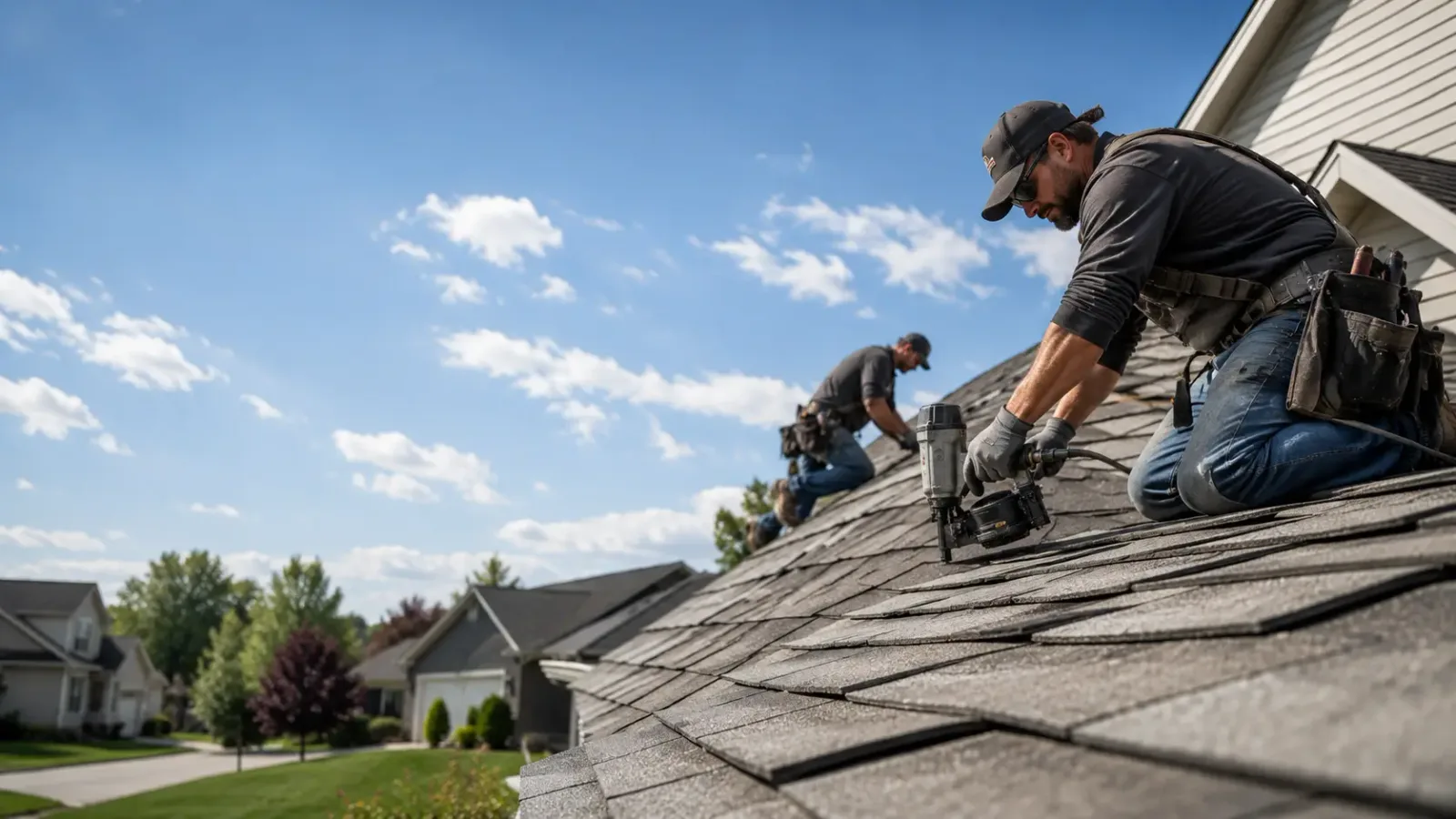 Storm Damage Roof Repair in Three Bridges, NJ near me